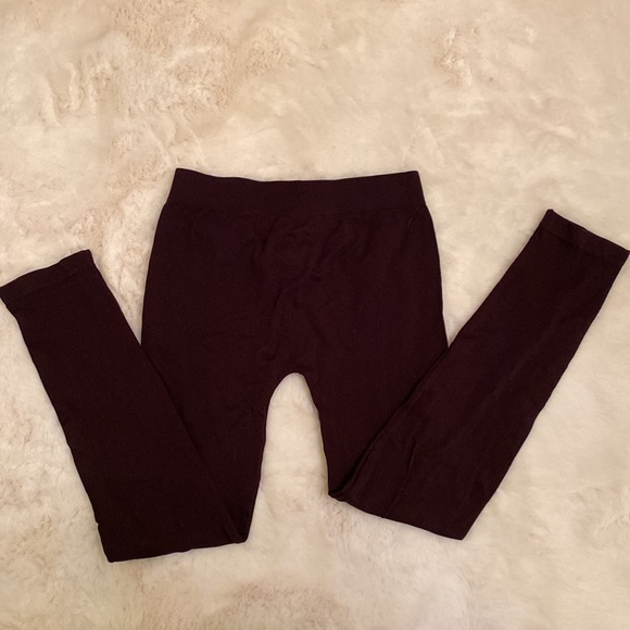 Active Plum Colored thicker Footless Tights or Lightweight Leggings S/M - Picture 3 of 9